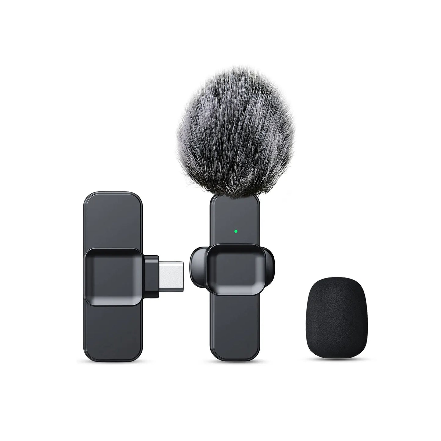 SNZIYAG K10 Wireless Lavalier Microphone Portable Audio Video Recording Mini Microphone for iPhone Android PC Live Gaming Phone