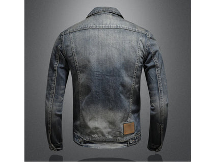 Autumn Winter Men's Denim Jackets Fashion Men Retro Streetwear Cowboy Jacket Men Hip Hop ZipperBiker Jean Coats Clothing