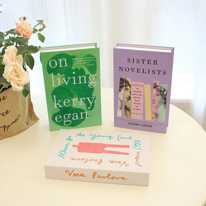 3Pcs Fashion Fake Books Living Room Decoration Designer Books Coffee Table Ornaments Club Hotel Room Villa Prop Books Decoration