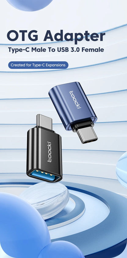 Toocki OTG USB 3.0 To Type C Adapter Micro To Type C Male To USB 2.0 Female Converter for Macbook Xiaomi Samsung OTG Connector
