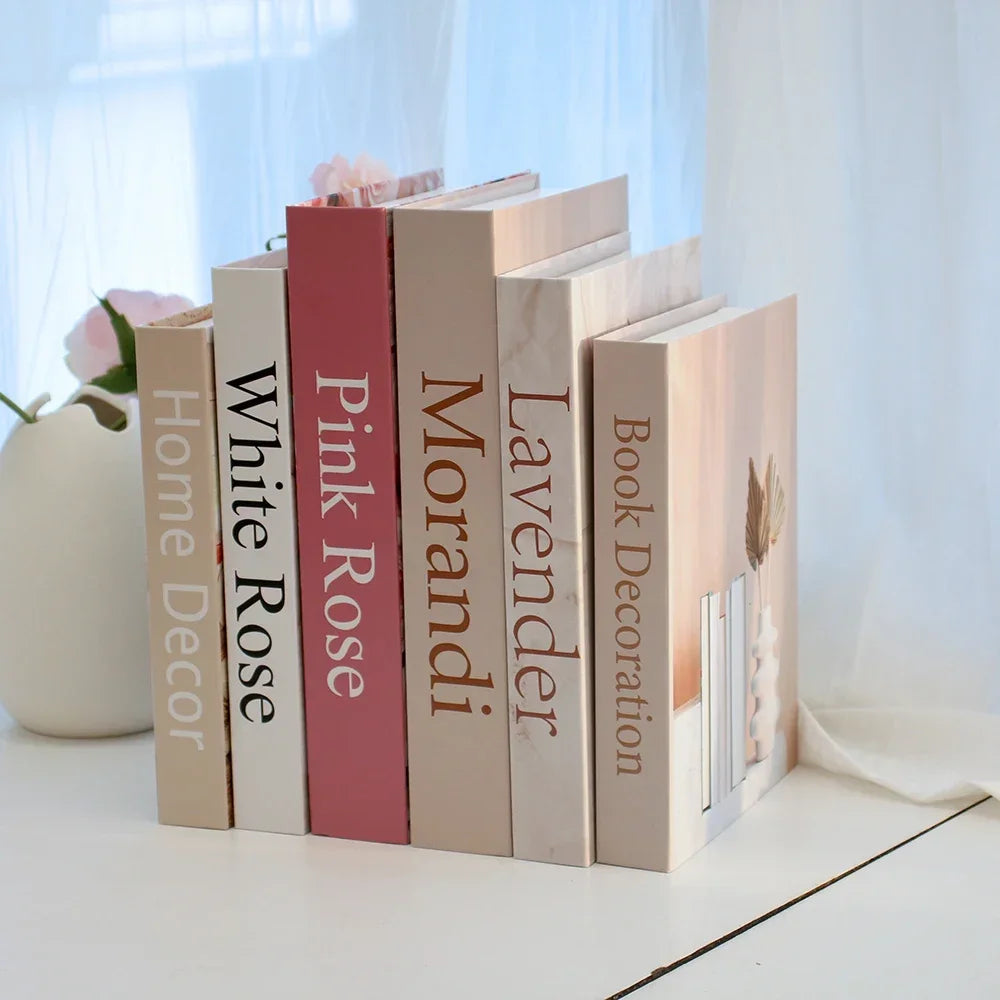 3Pcs Fashion Fake Books Living Room Decoration Designer Books Coffee Table Ornaments Club Hotel Room Villa Prop Books Decoration