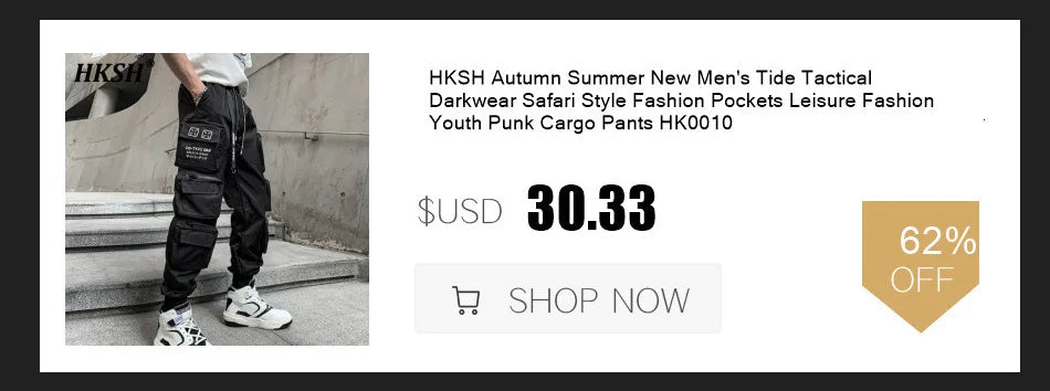 HKSH 2025 Spring Autumn New Man Tide Motorcycle Fashion Denim Jacket Trend Korean Slim Safari Style Casual Handsome Coats HK4817