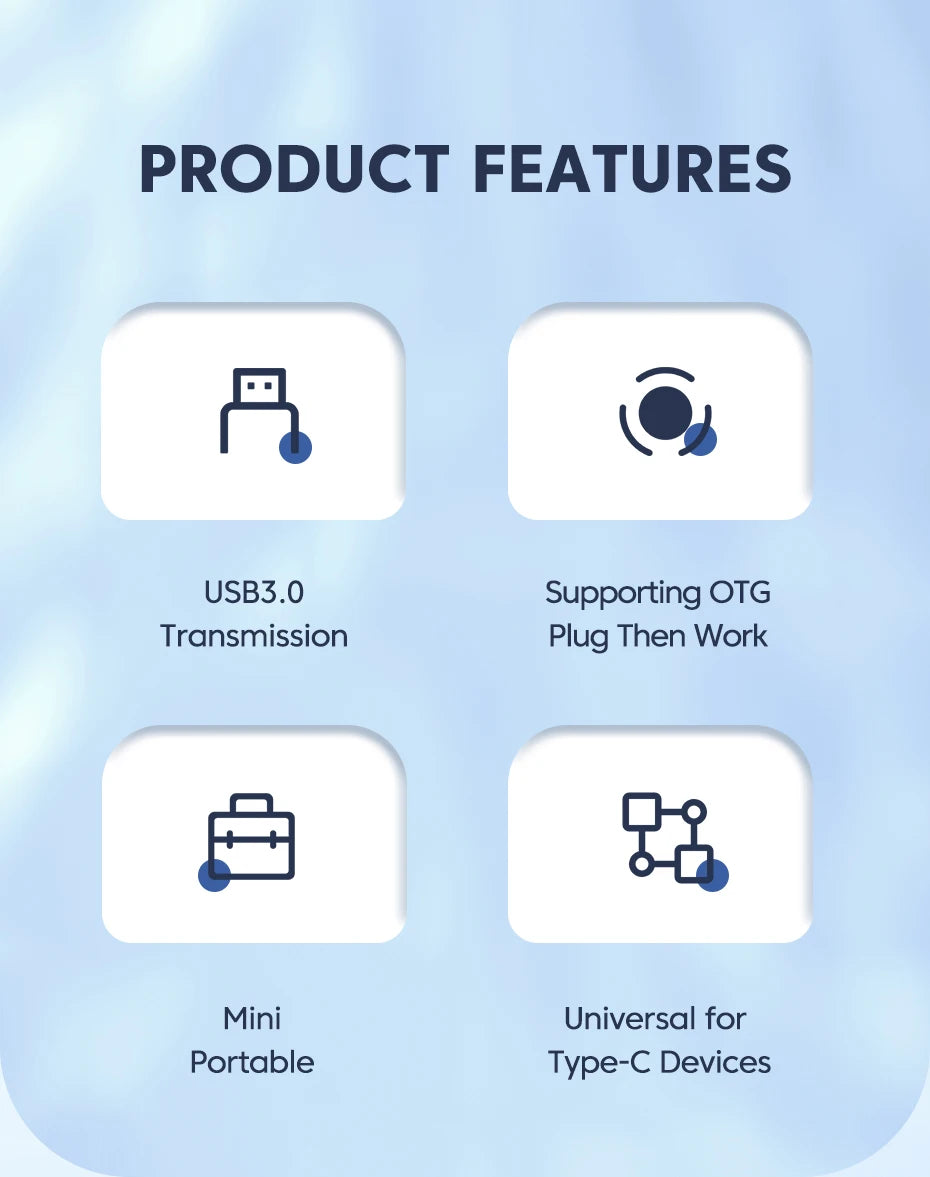Toocki OTG USB 3.0 To Type C Adapter Micro To Type C Male To USB 2.0 Female Converter for Macbook Xiaomi Samsung OTG Connector